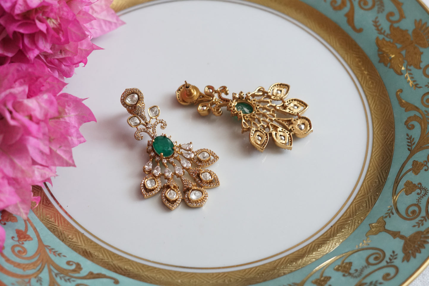 Polki Earrings (1-5088)(B) - JEWELSTYLE