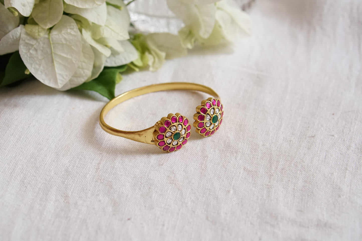 Kundan bangle (3-435)(K)