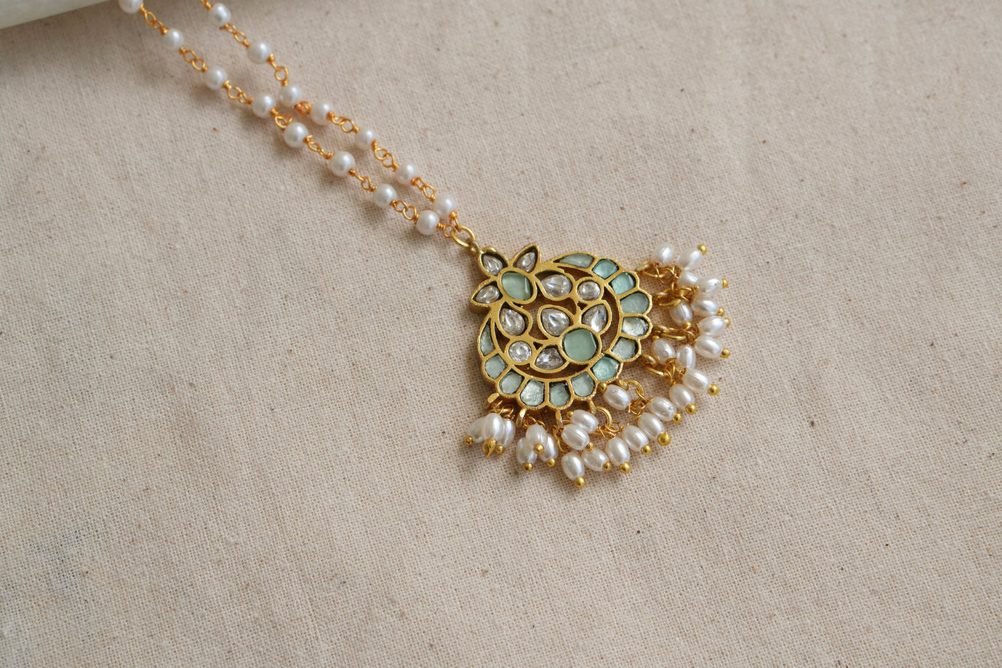 Kundan pendant (4-8054)(R)(OFFER PIECE) - JEWELSTYLE