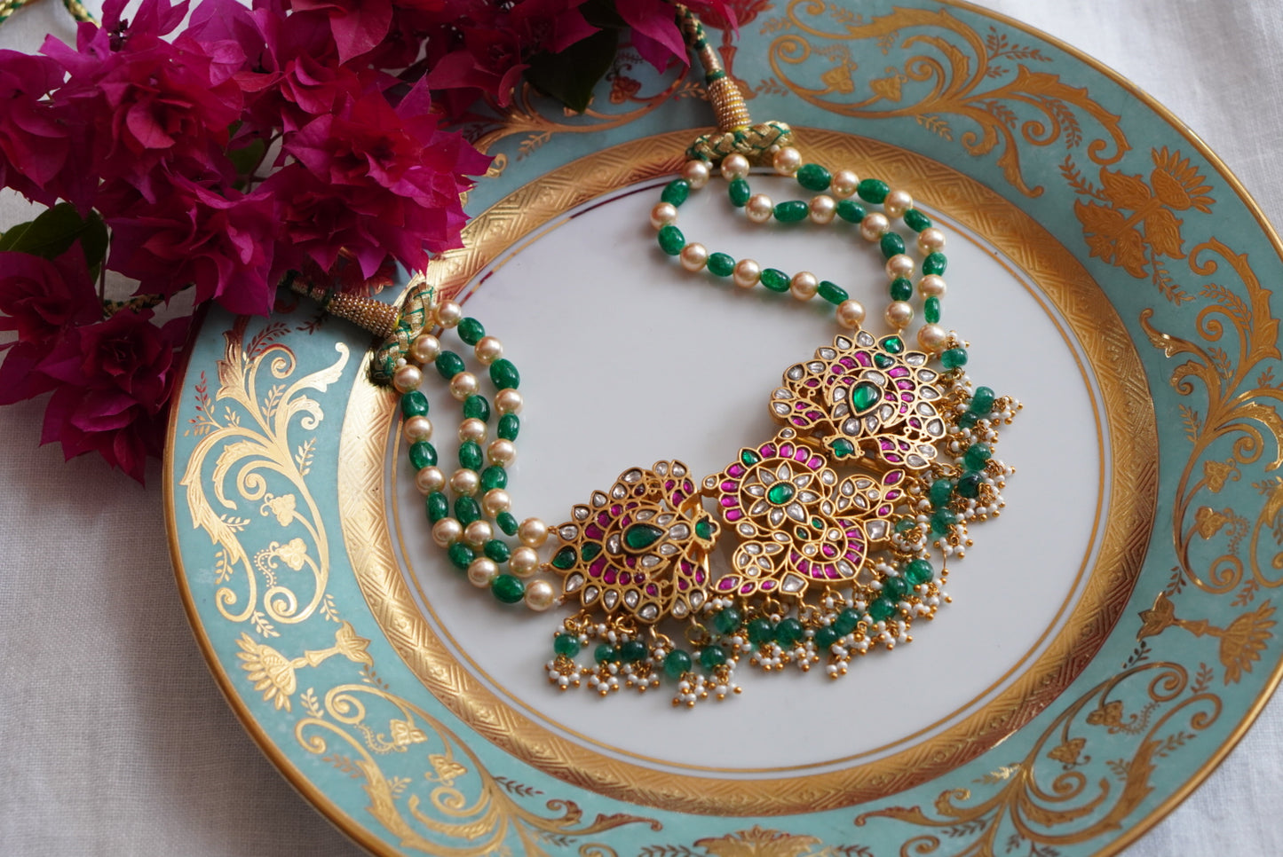 Kundan necklace (4-7789) (k)(preorder made in 20-25days)