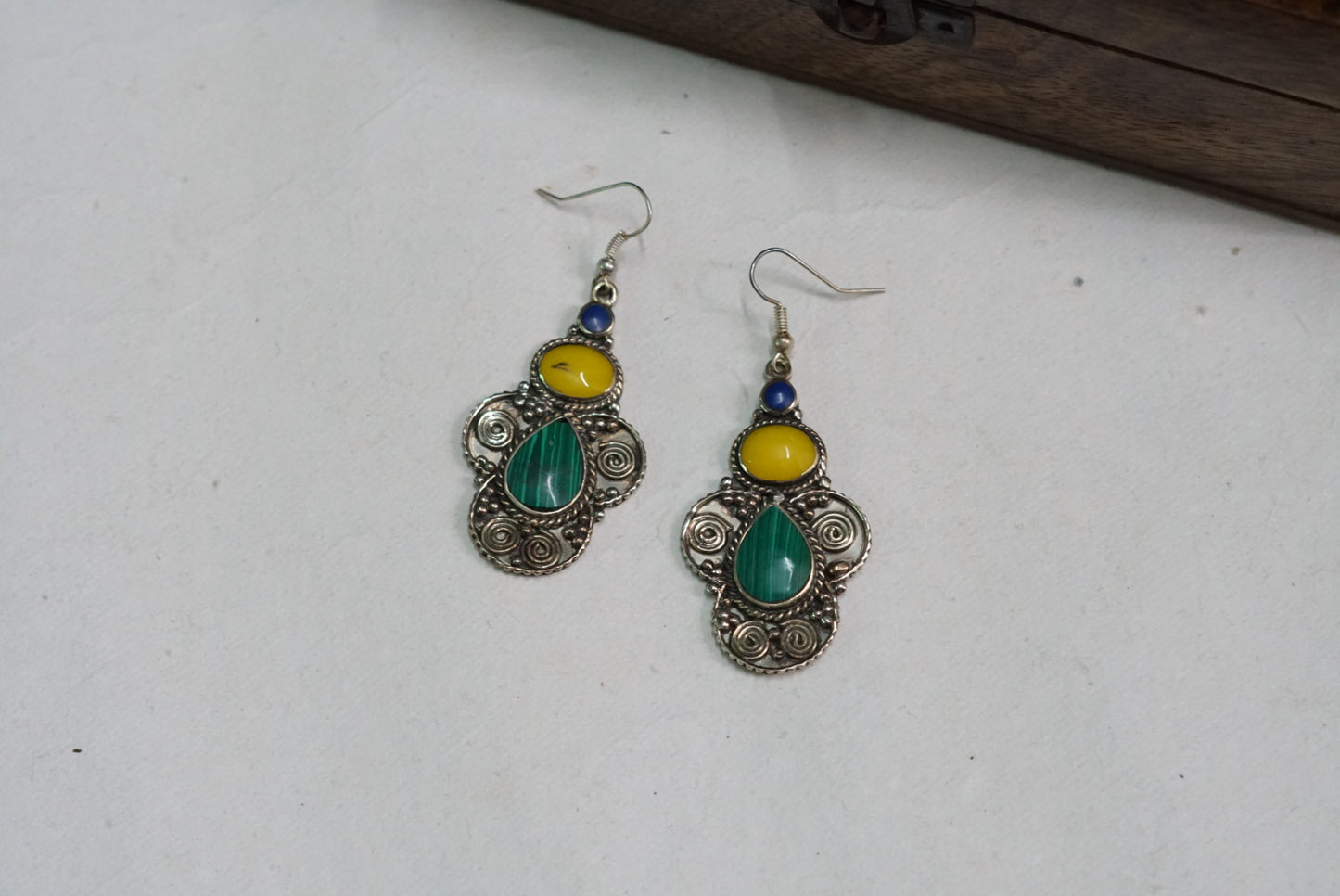 Oxidised earring (1-3593)