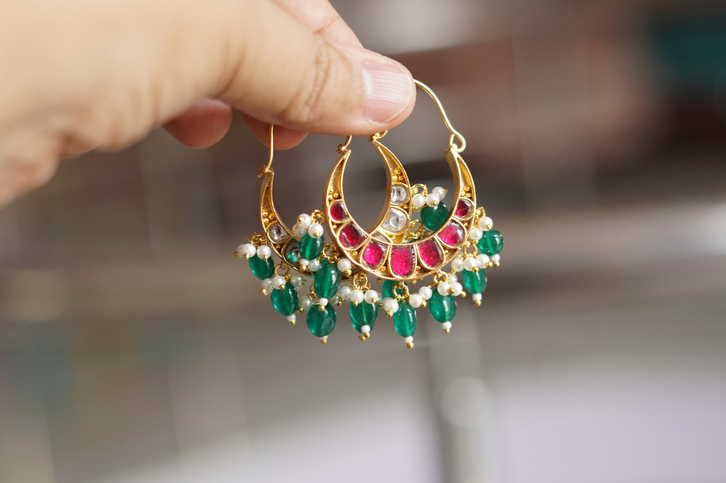 Reversible Kundan Bali (1-5149)(R) - JEWELSTYLE