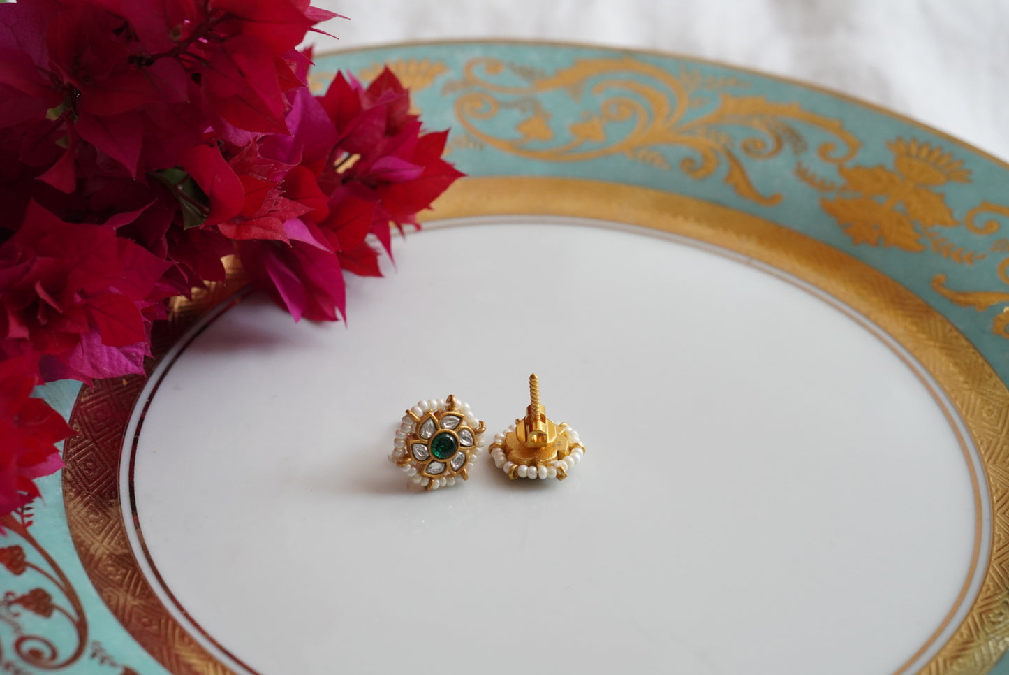 Small Kundan Studs (1-4090)(K)(PREORDER)