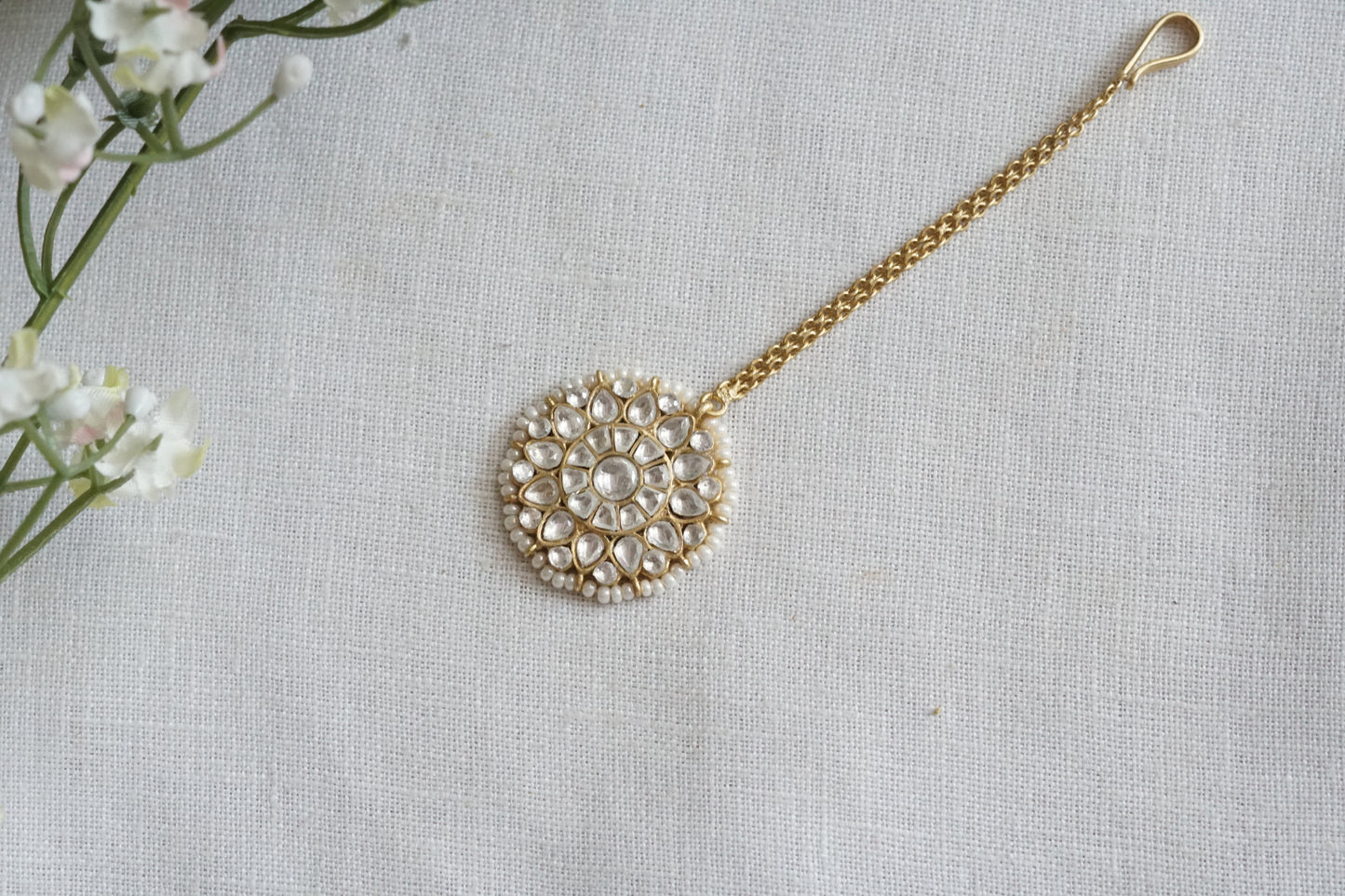 Polki Maangtika (5-1715)(B) - JEWELSTYLE