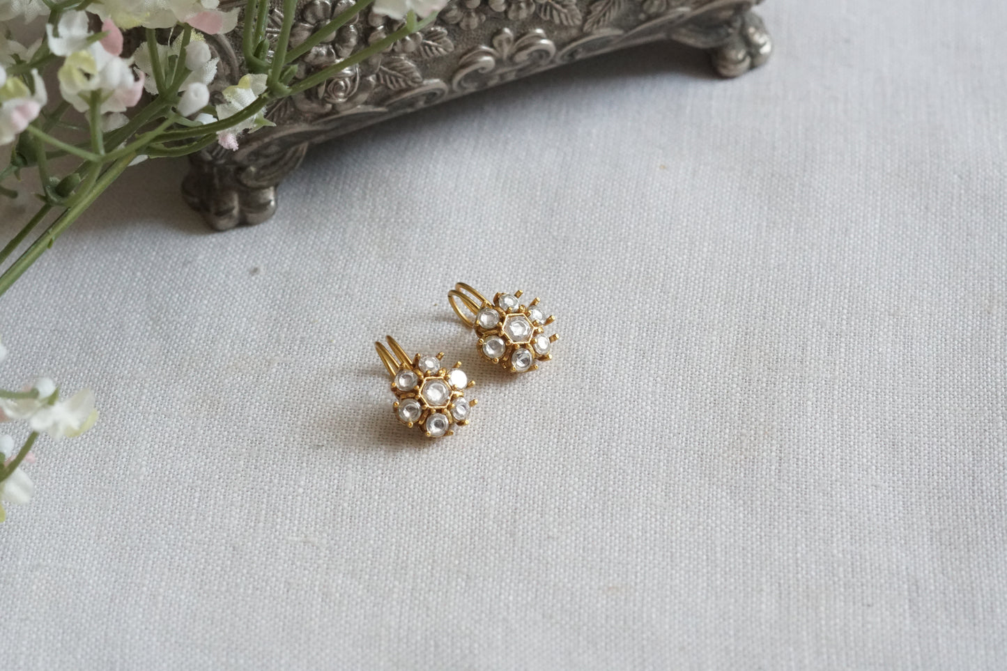 Polki Bugadi Earrings (1-5170)(B) - JEWELSTYLE