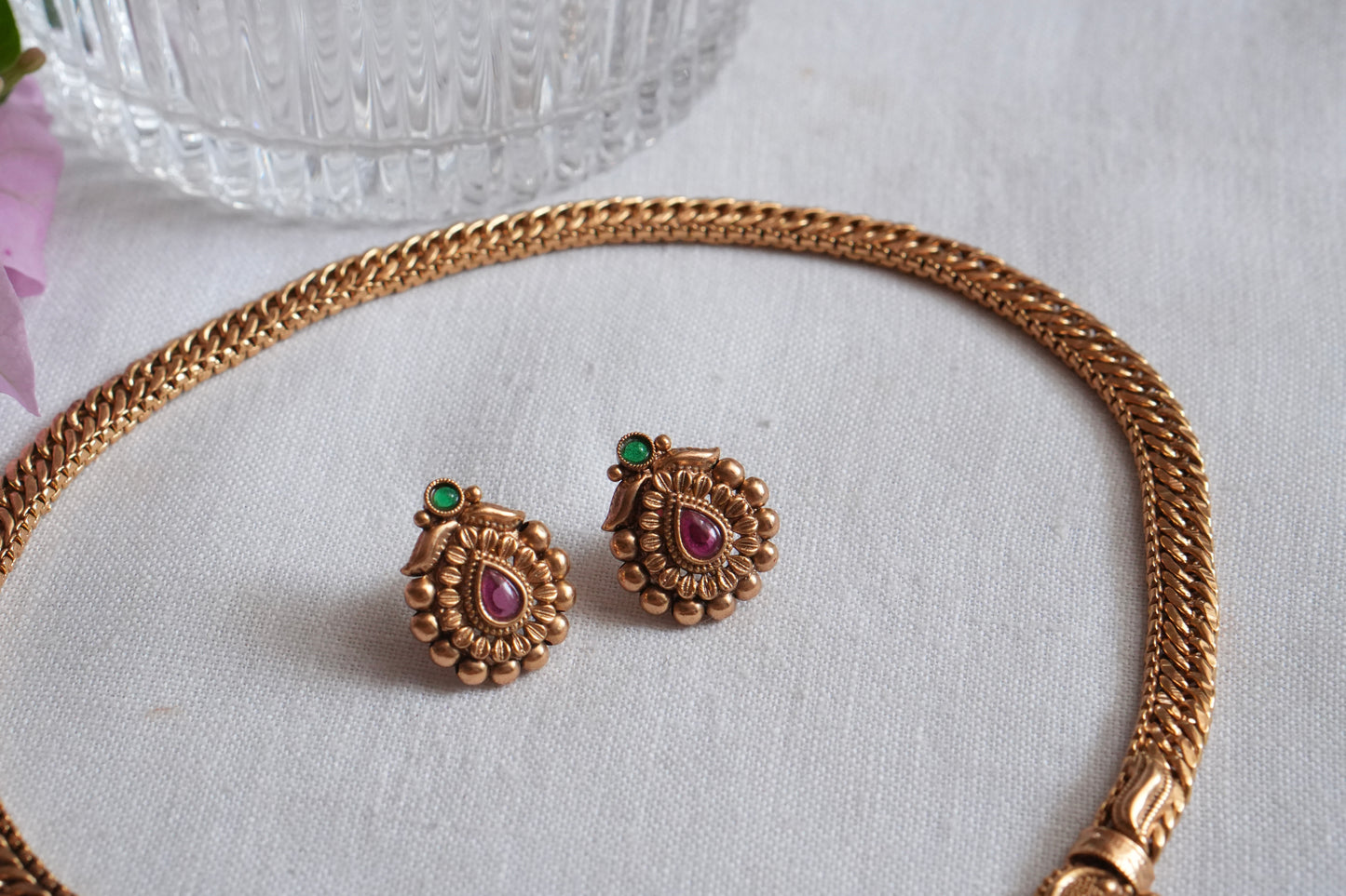 Antique Necklace Set (4-9023)(AK) - JEWELSTYLE