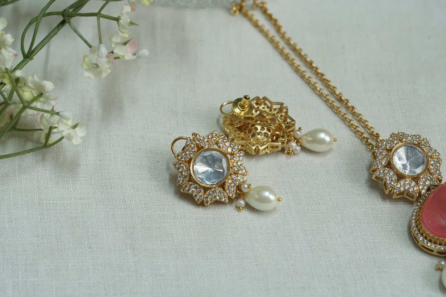 Polki Pendant set (4-9183)(B)