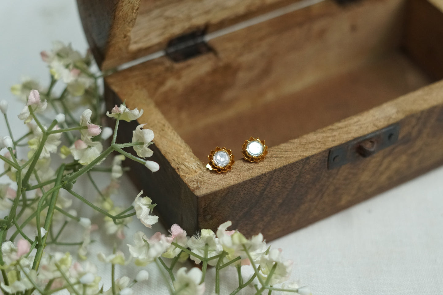 Small Polki Studs (1-5183)(B)