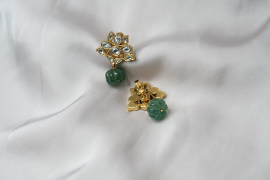 White Kundan Studs (1-2799)(R)(PREORDER)