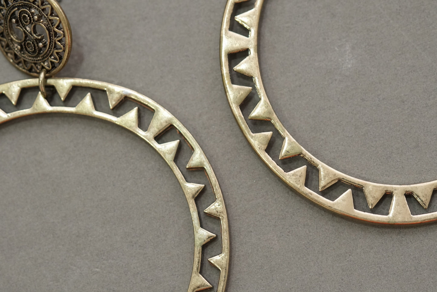 Golden hoops (1-2955)(H) - JEWELSTYLE