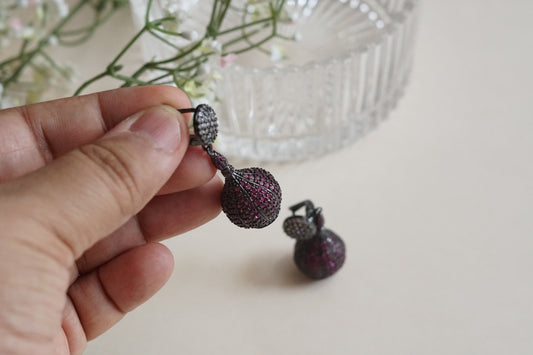 AD earrings (1-5204)(B)(From Turkey) - JEWELSTYLE
