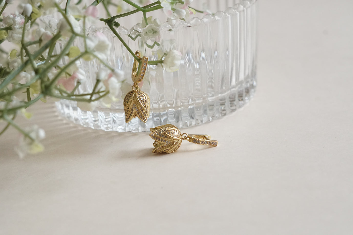 AD earrings (1-5205)(B)(From Turkey) - JEWELSTYLE