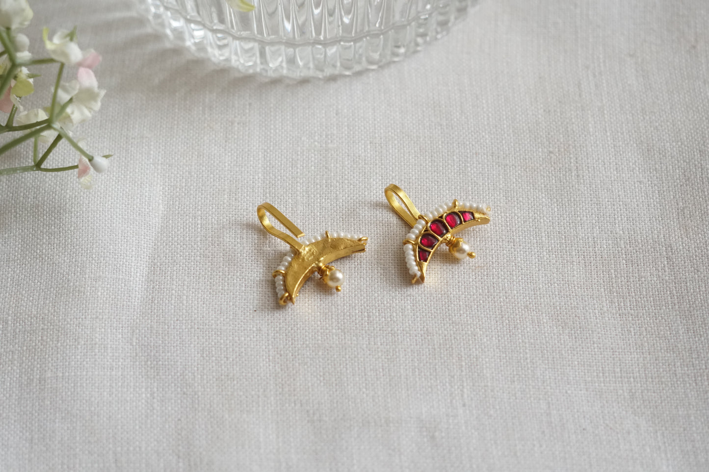 Kundan Bugadi Earrings (1-5241)(K)