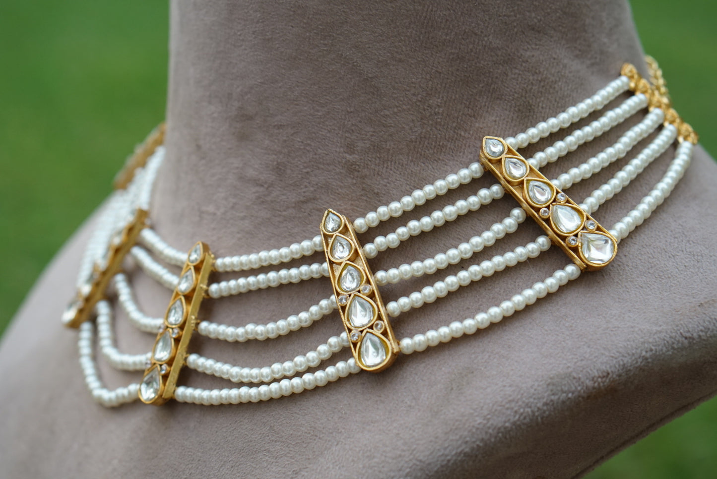 Kundan choker (4-7242)(R)(PREORDER) - JEWELSTYLE