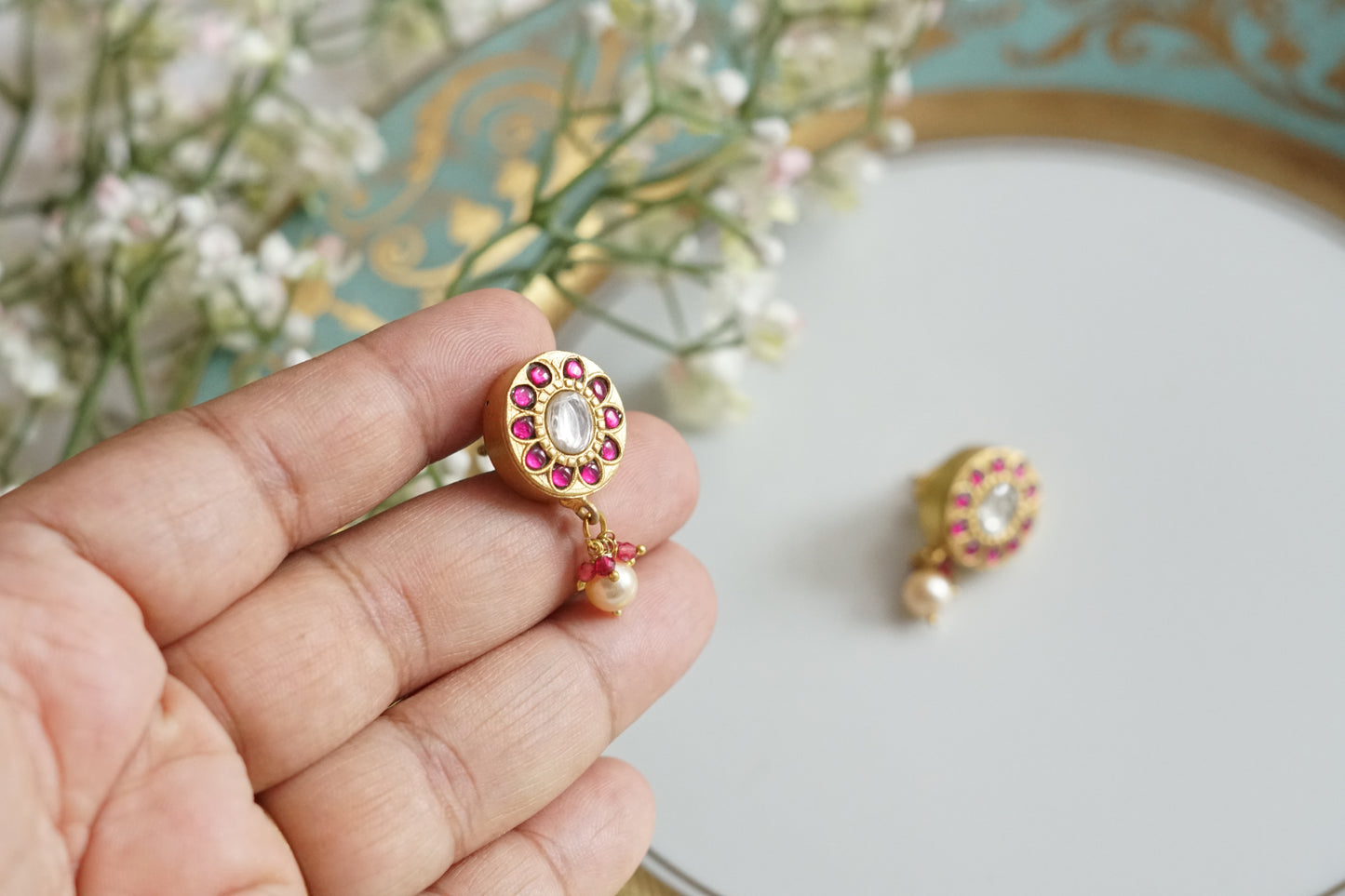 Kundan Studs (1-5219)(K)