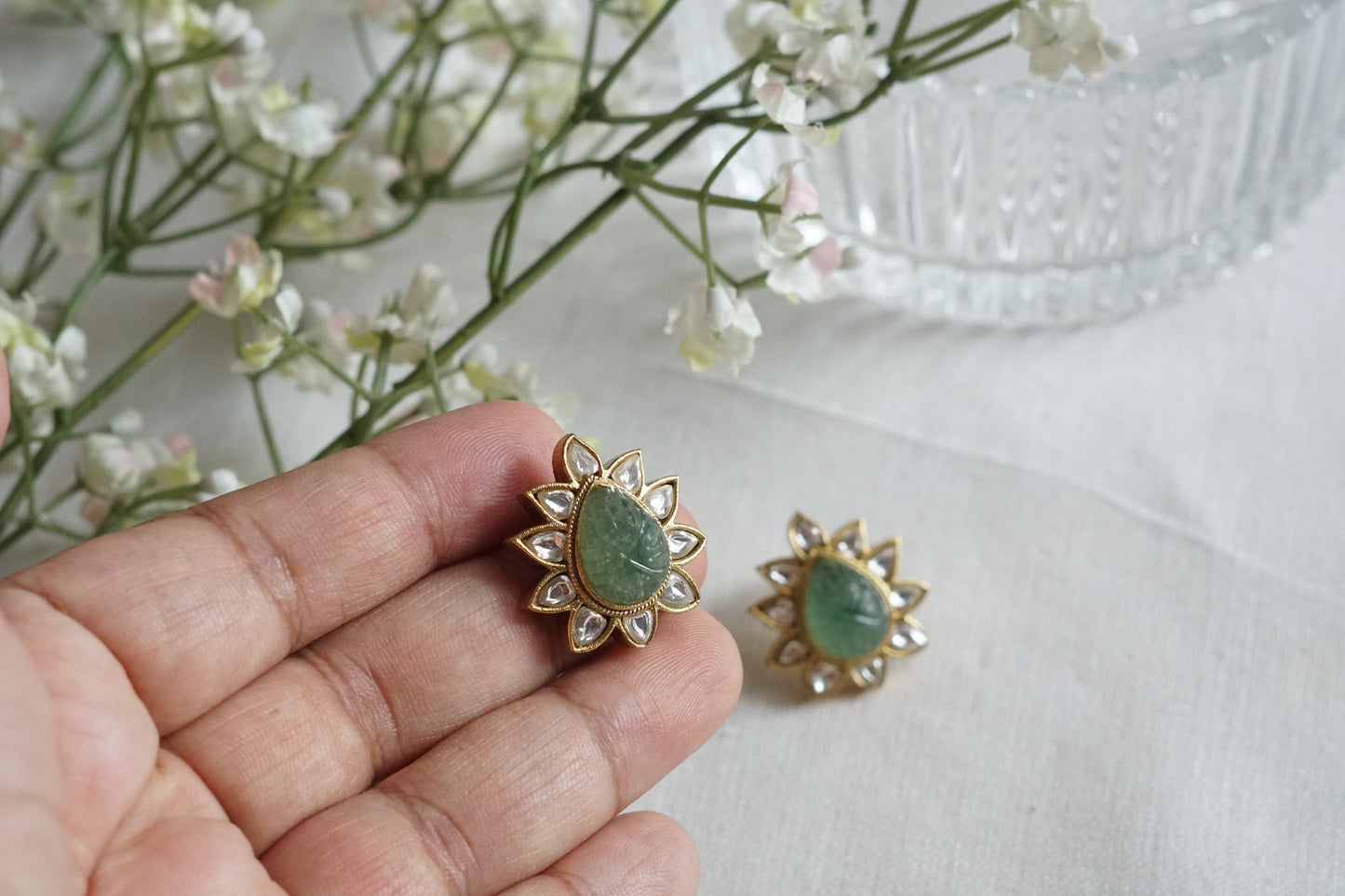 Kundan Studs (1-5253)(R)