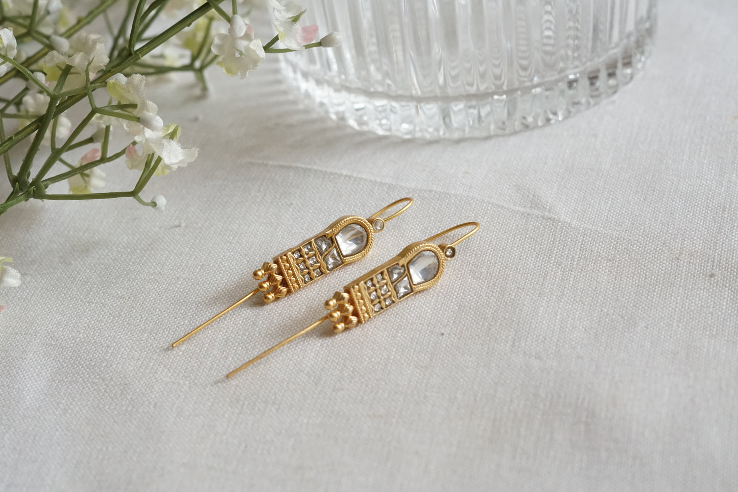 Kundan Earcuff Earrings (1-5263)(R)