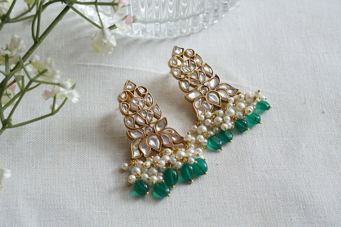 Kundan Earrings (1-5255)(R)