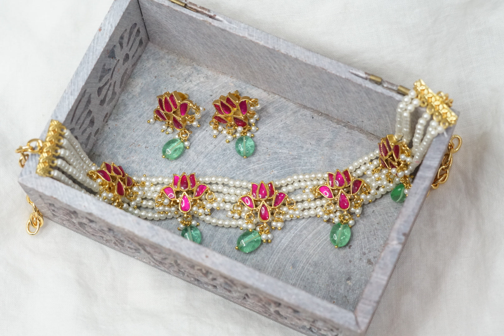 Kundan choker hot sale set price