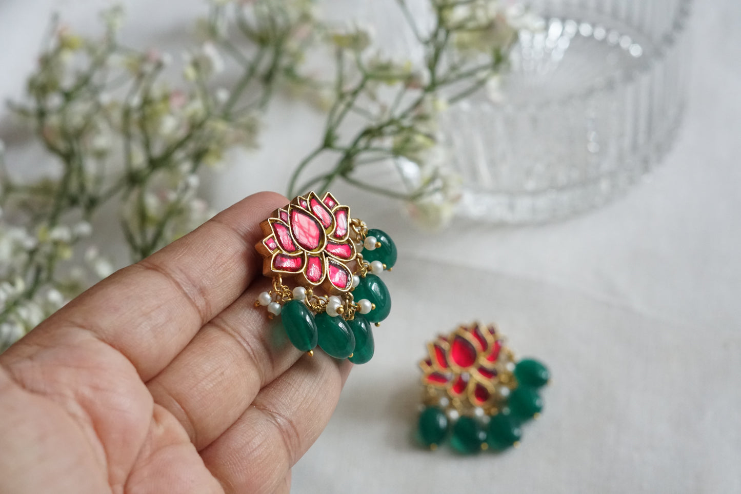 Kundan Studs (1-5247)(R)