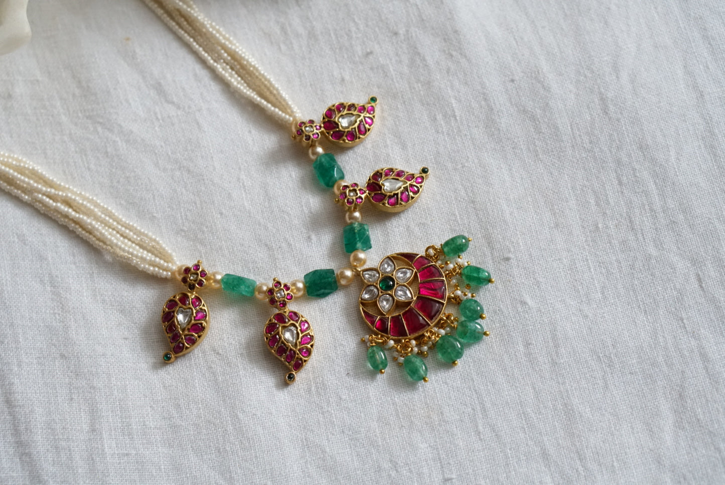 Kundan necklace (4-7551)( K)(PREORDER)