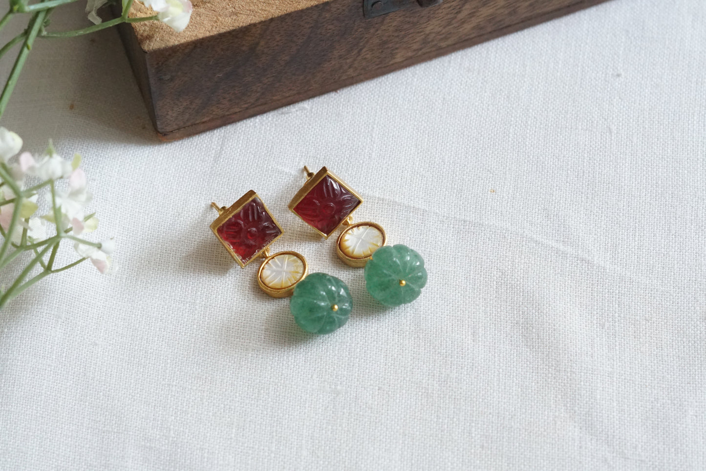 Kundan Earrings (1-5268)(R)