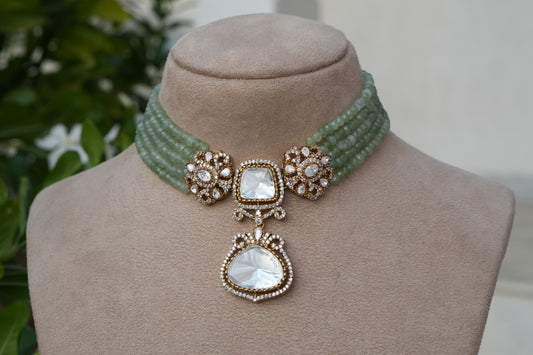 Polki Choker Set (4-9173)(B)