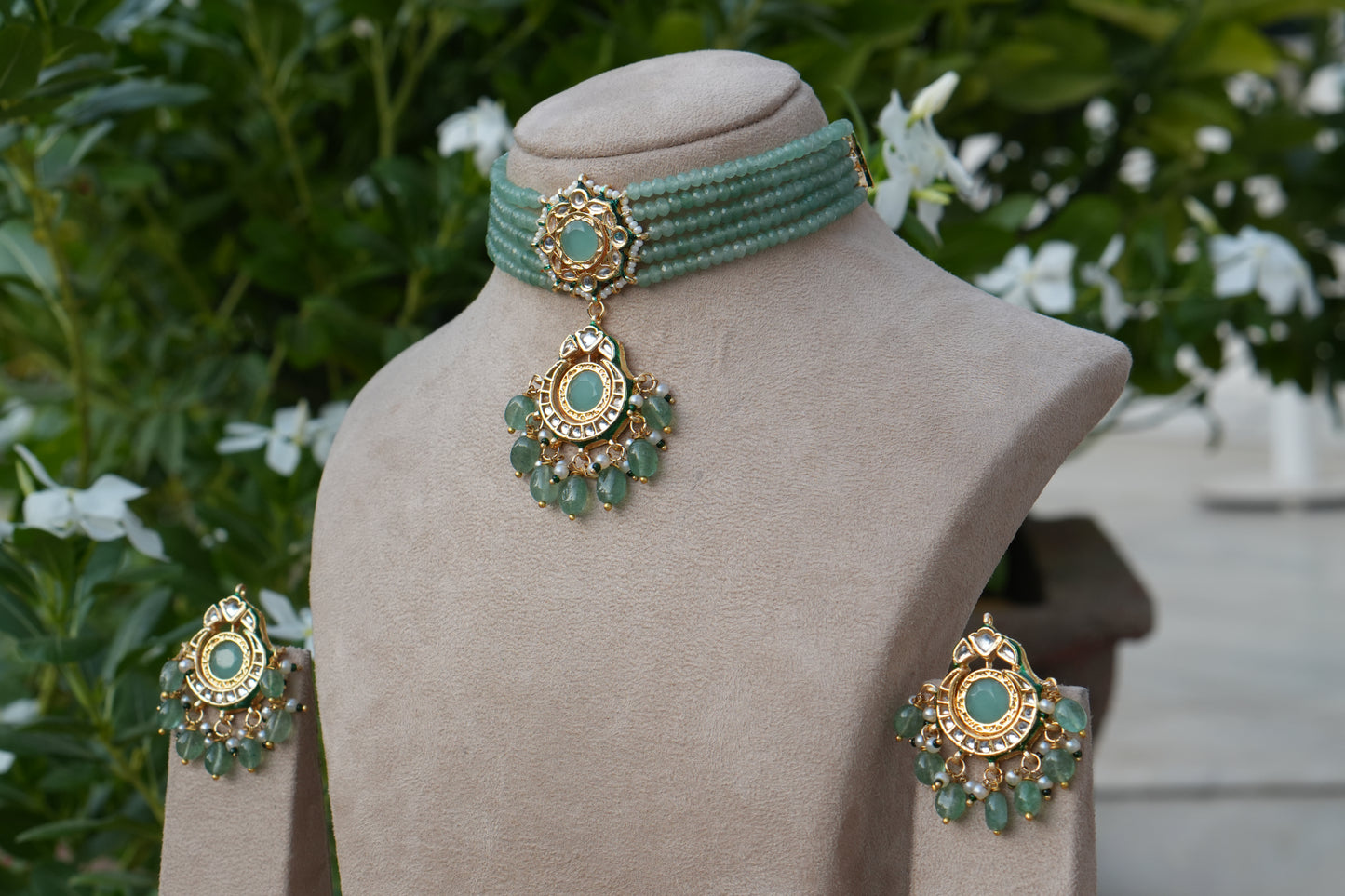 Polki Choker Set (4-9172)(B)