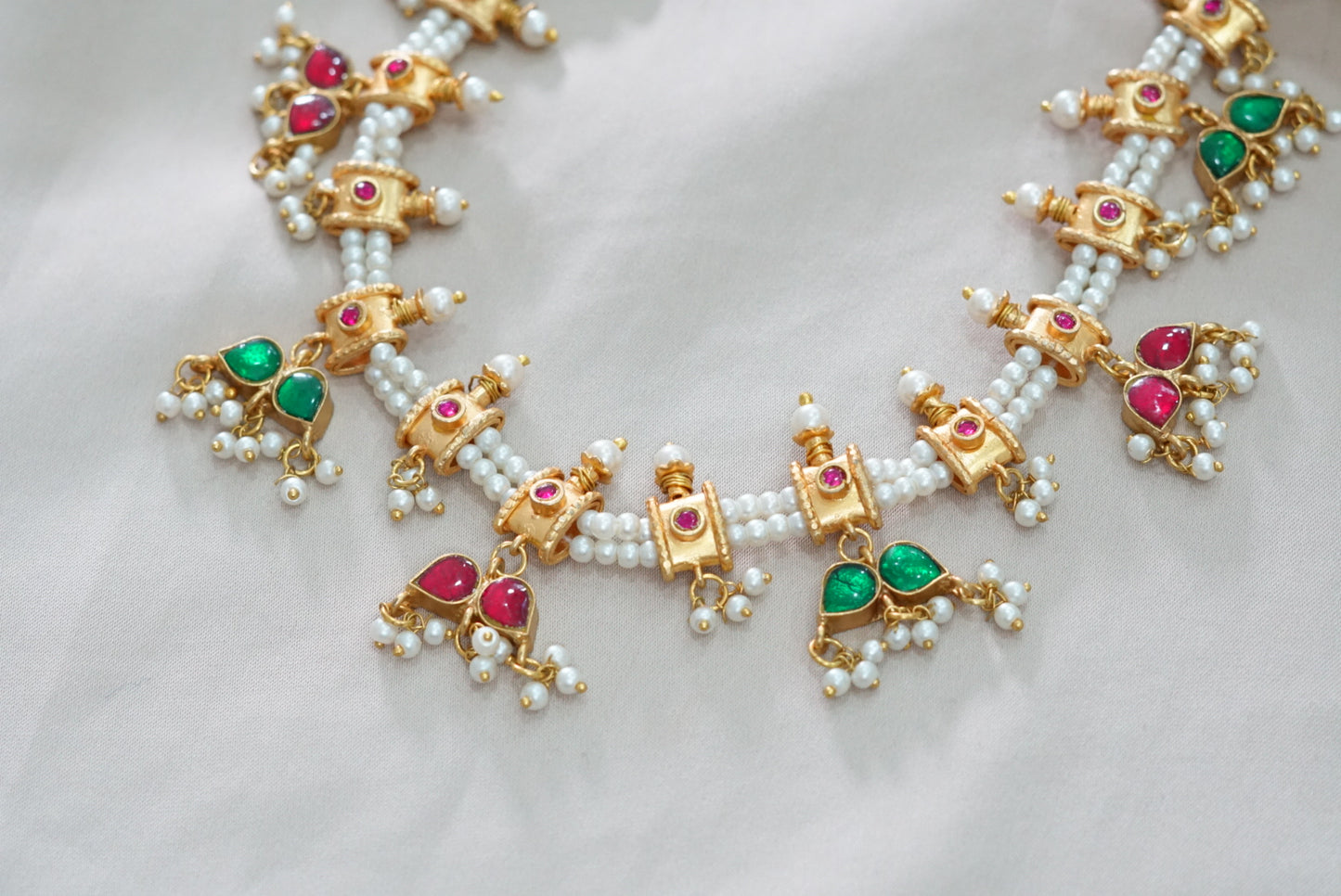 Kundan Necklace (4-6578)(R)(preorder) - JEWELSTYLE
