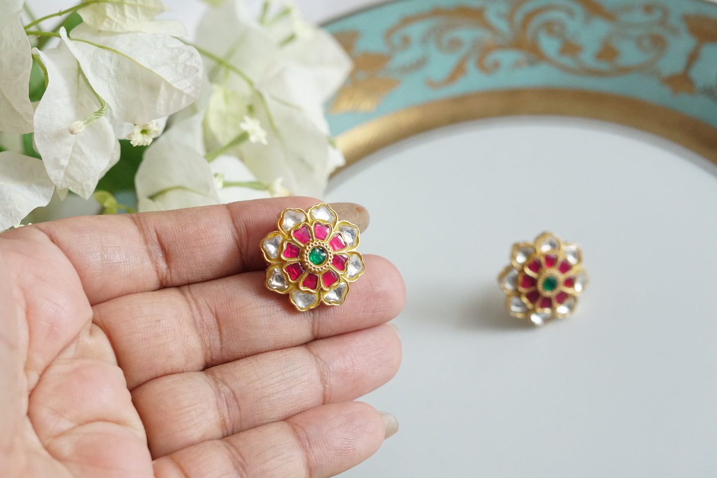 Kundan Studs (1-5282)(R)