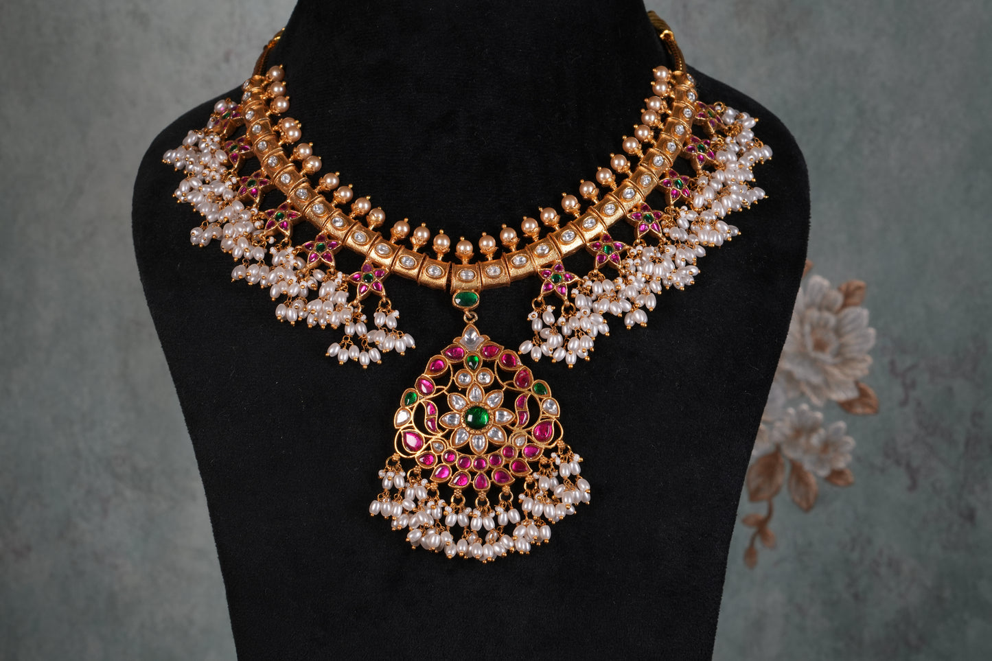 Kundan Necklace( 4-9210)(K)