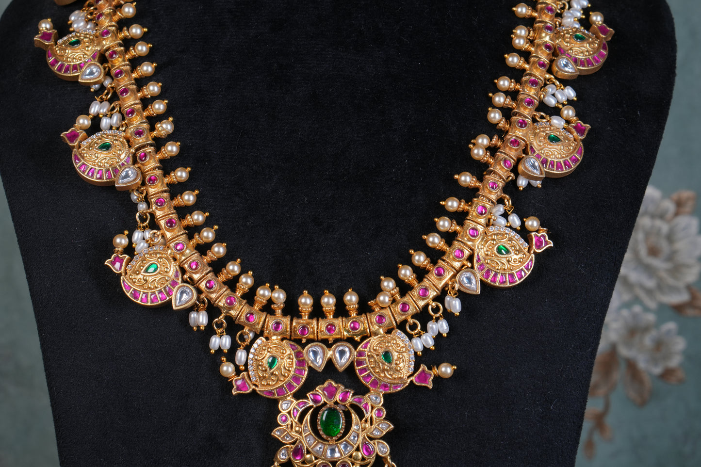 Kundan Necklace(4-9217)(K)