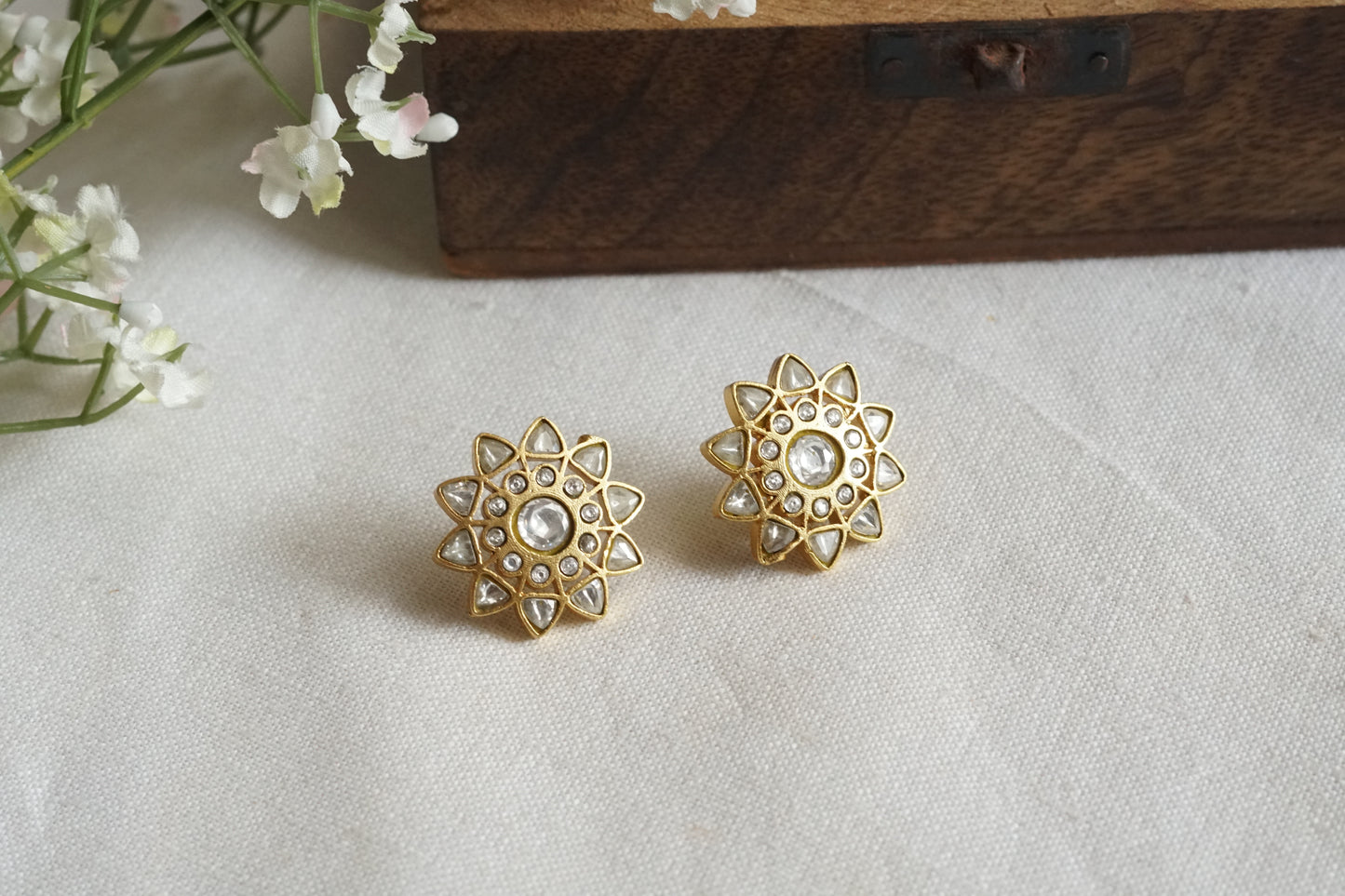 Kundan Studs (1-5296)(A)
