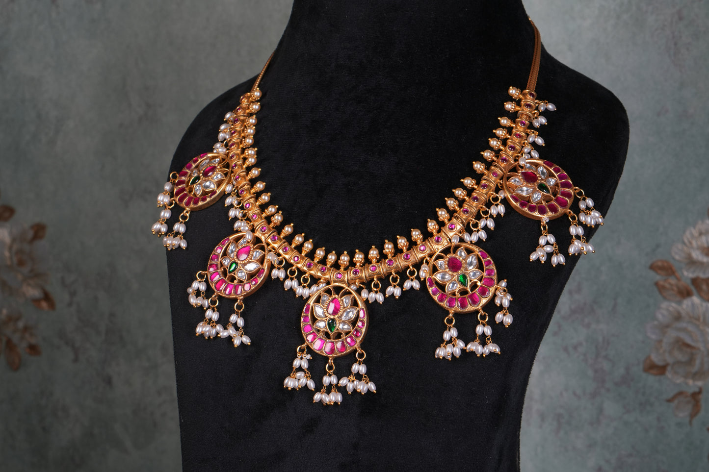Kundan Necklace( 4-9209)(K)