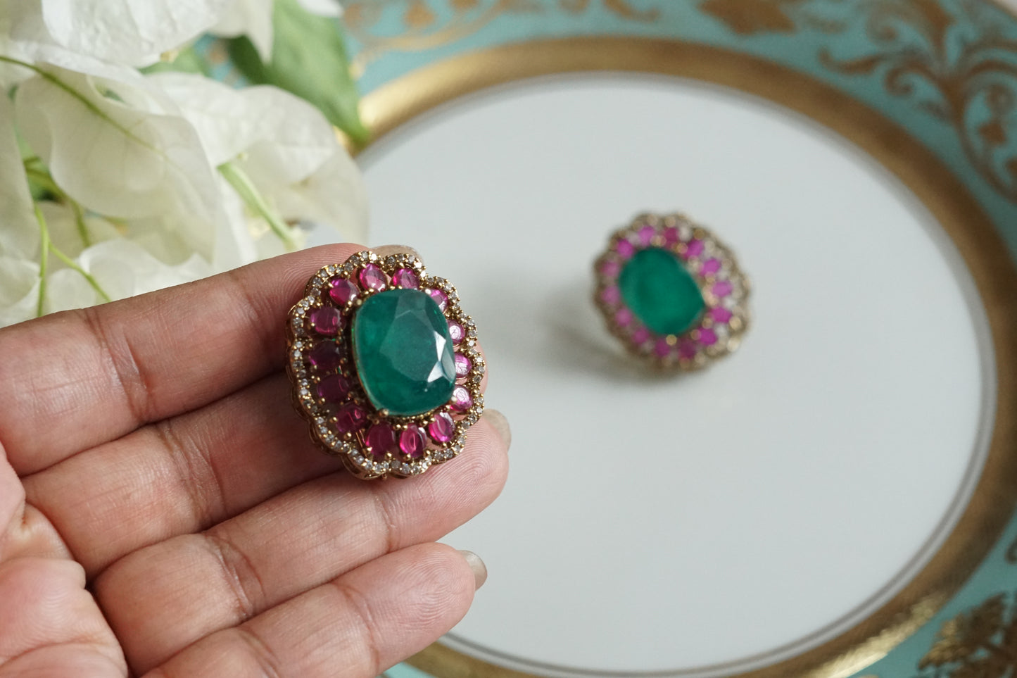 Polki Studs (1-5303)(B)