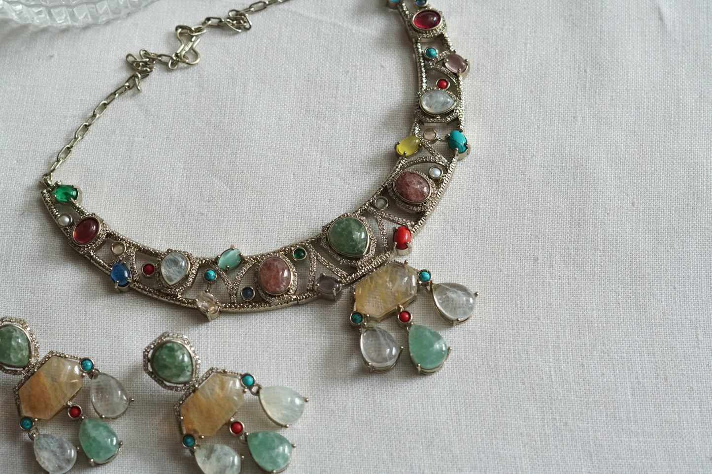 Stone necklace set Set (4-9305)(B)