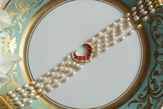 Pink Stone Kundan Choker (4-9337)(R)