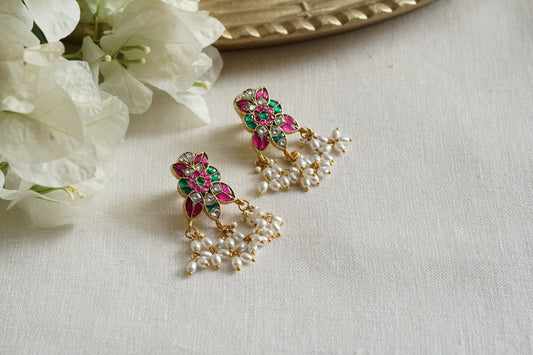 Kundan Earrings (1-5358)(K) - JEWELSTYLE