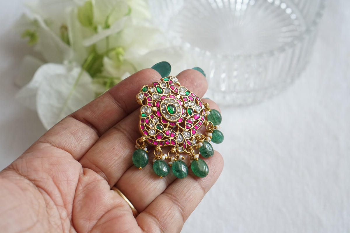 Kundan pendant (4-9649)(K)
