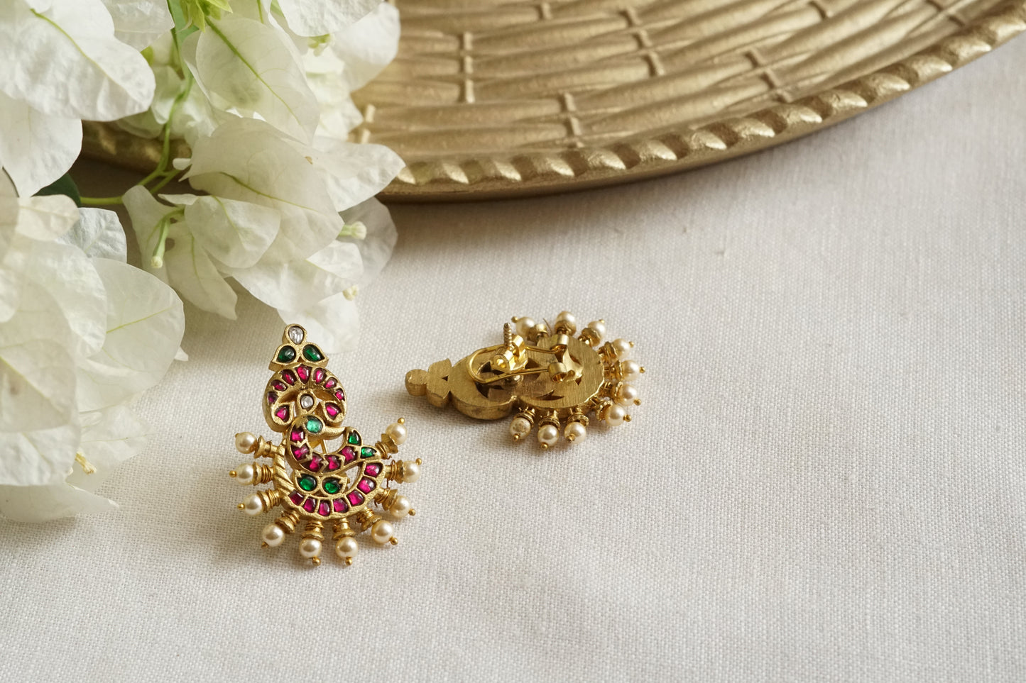 Kundan Earrings (1-5370)(K)