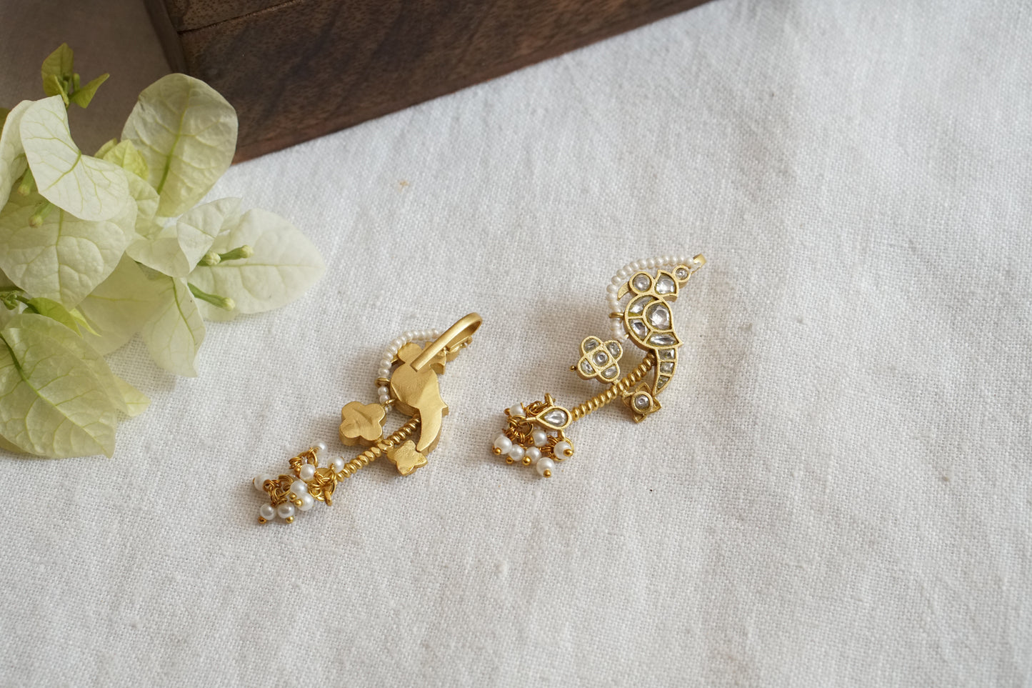 Kundan Earcuff Earrings (1-4794)(A)(already discounted) - JEWELSTYLE