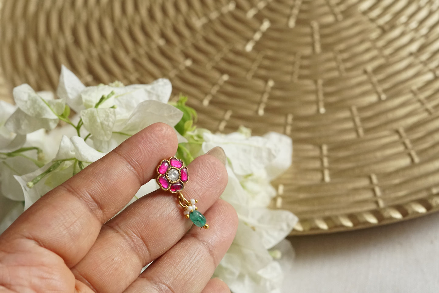 Small Kundan Studs (1-5369)(K)