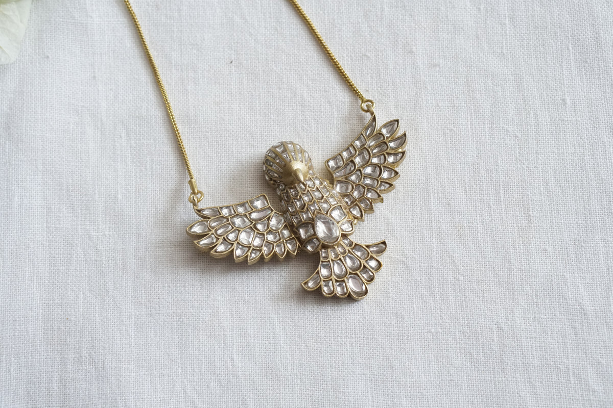 Kundan Bird Pendant (4-9659)(A)
