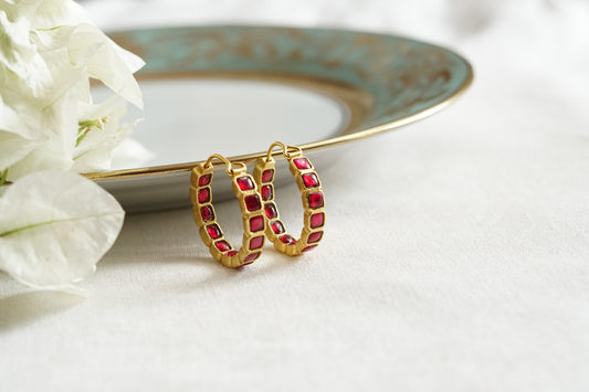 Kundan Bali Earrings (1-5372)(K)