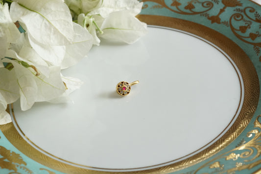 92.5 silver kundan noseclip(2-295)(K) - JEWELSTYLE