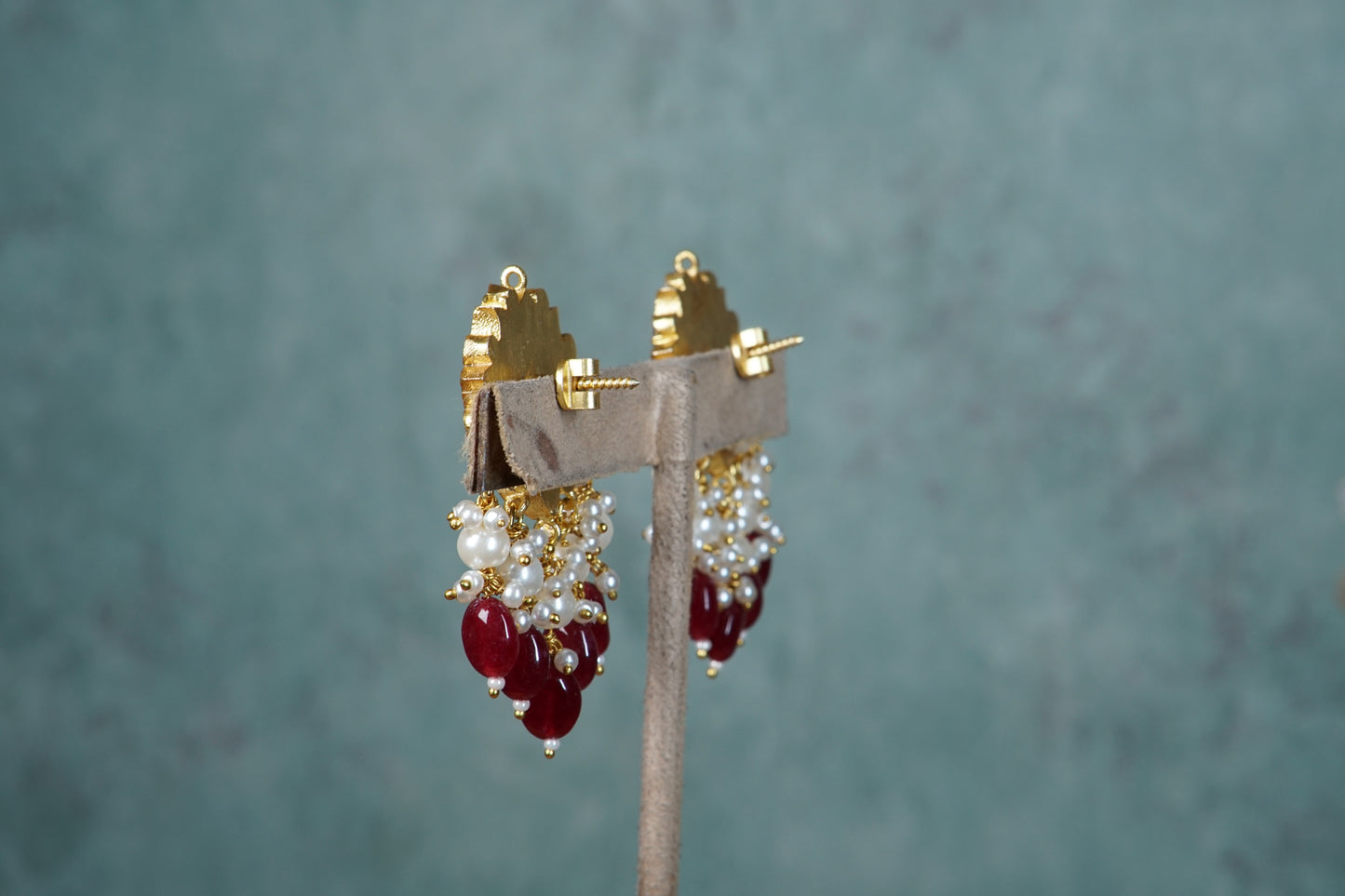 Multi Kundan Earrings (1-4810)(A)(already discounted) - JEWELSTYLE