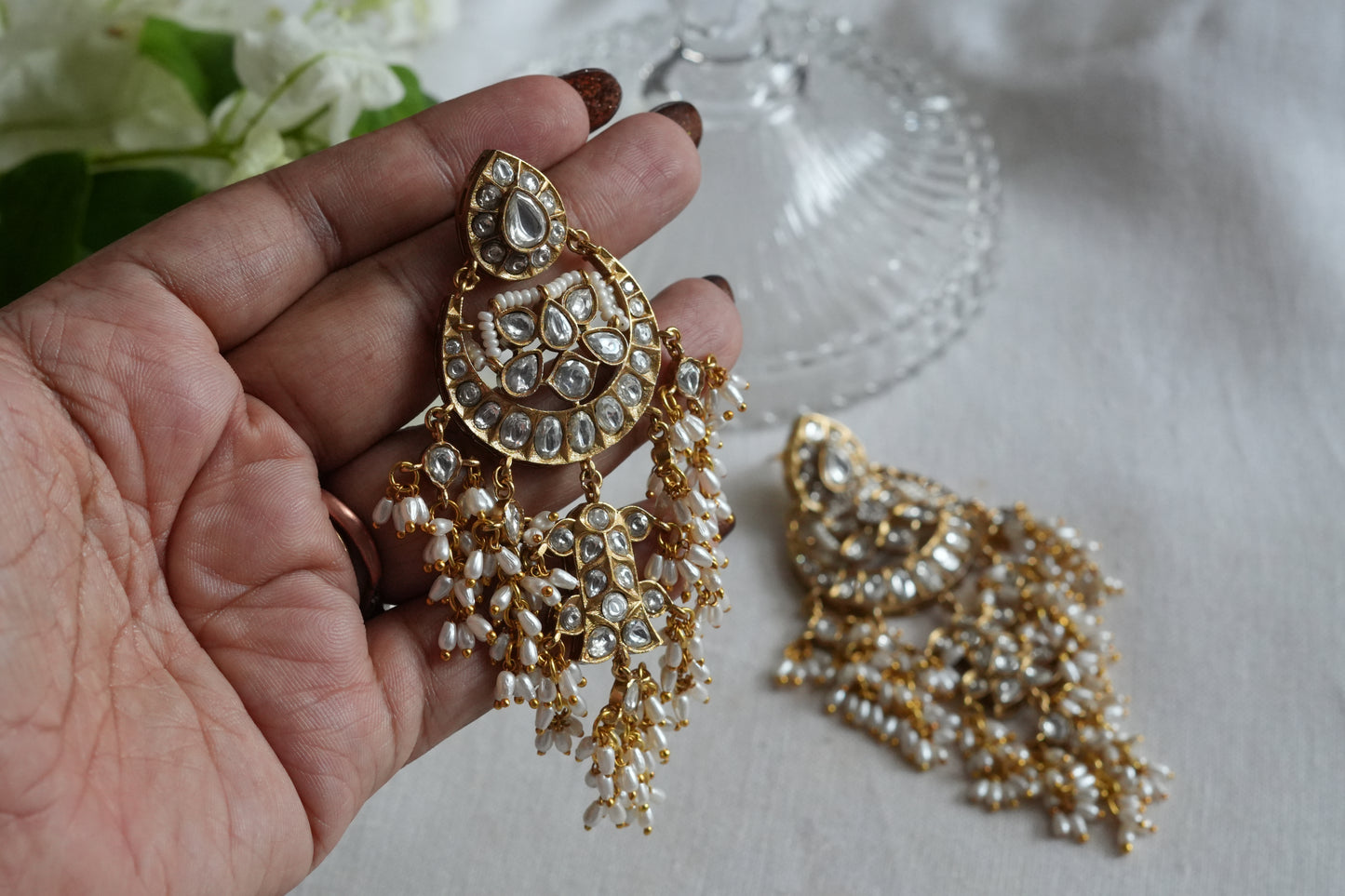 Polki Earrings (1-5398)(B)