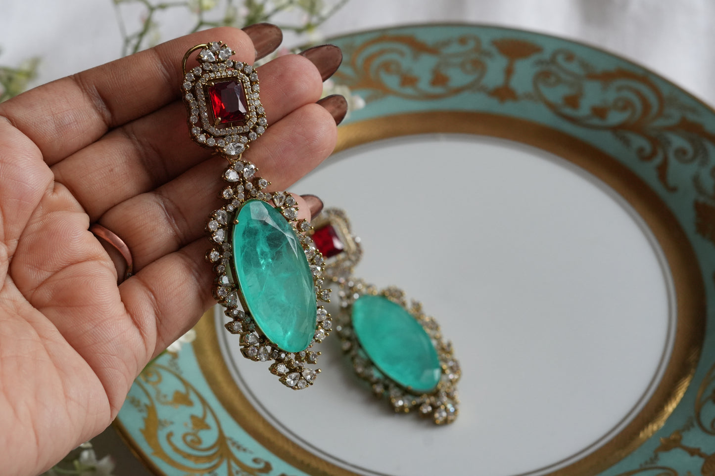 Polki Earrings (1-5417)(B)