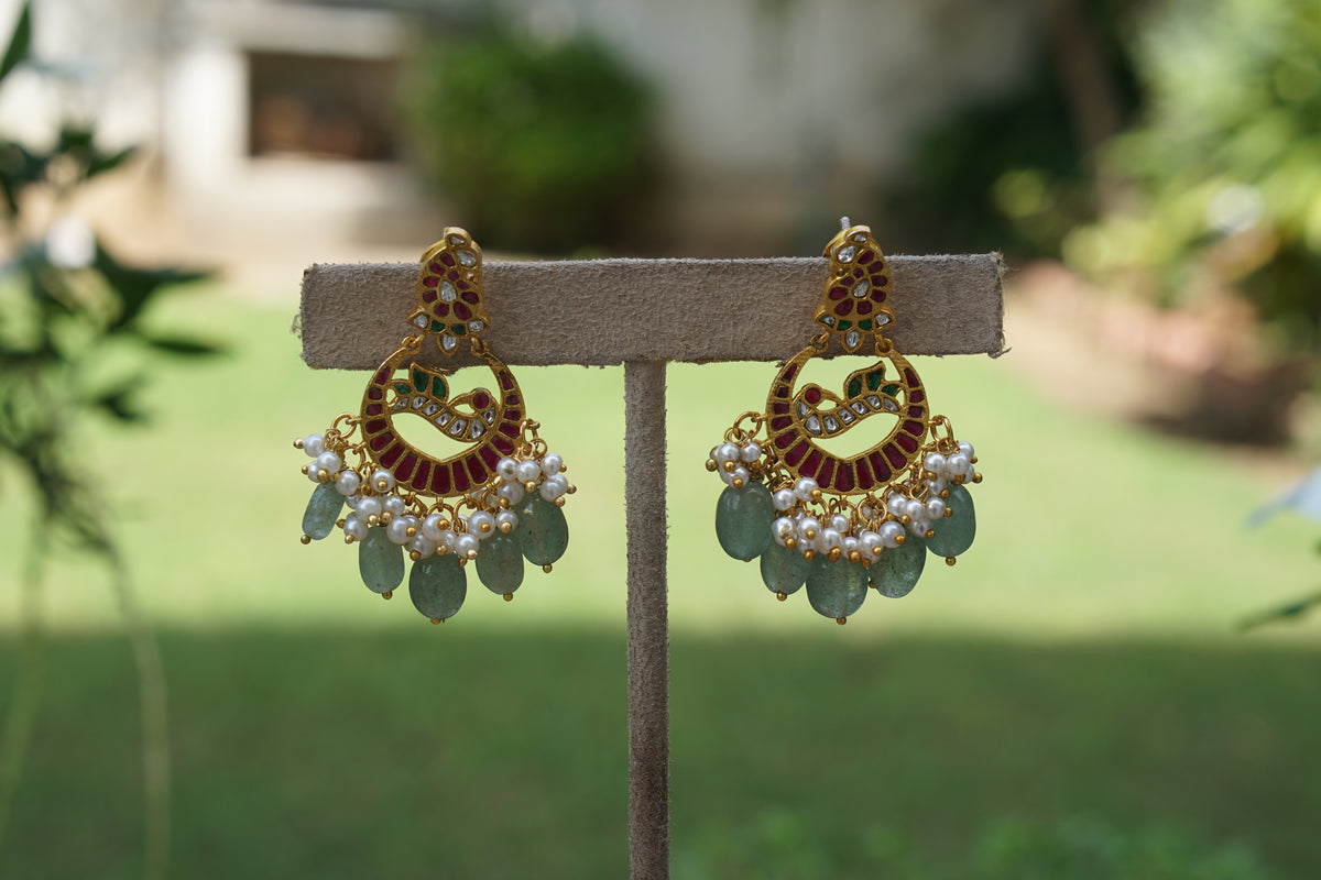 Kundan Earrings (1-5569)(A)