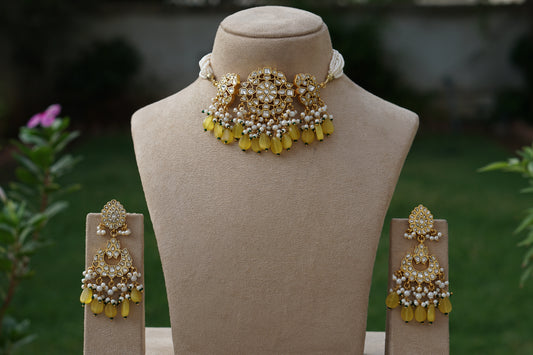 Kundan Choker Set (4-9412)(A)